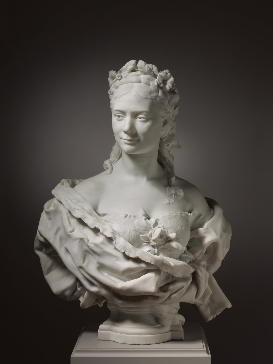 Bir bayanın büstü by Jean Baptiste Carpeaux