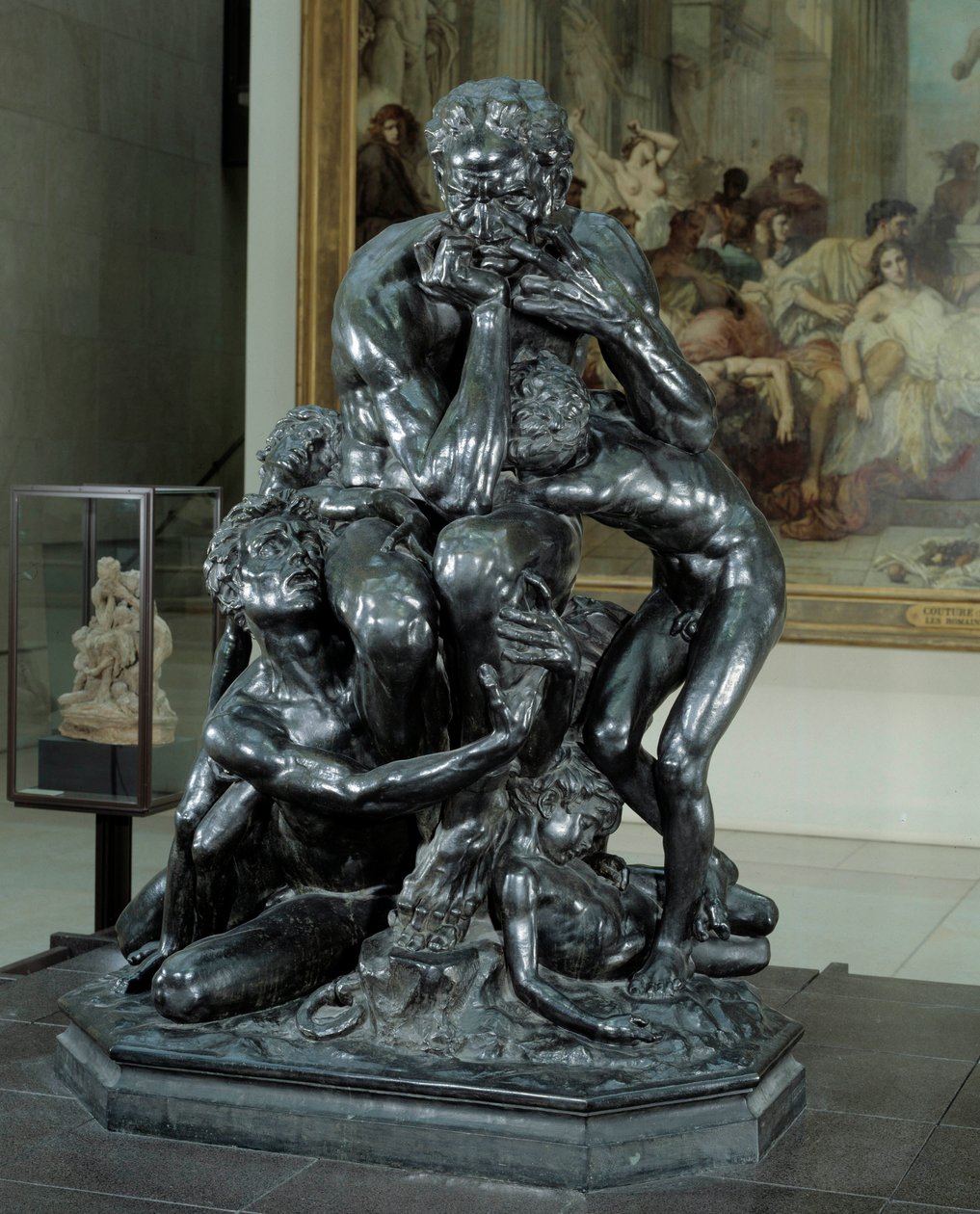 Ghat og hofið í Gokul, Indlandi by Jean Baptiste Carpeaux