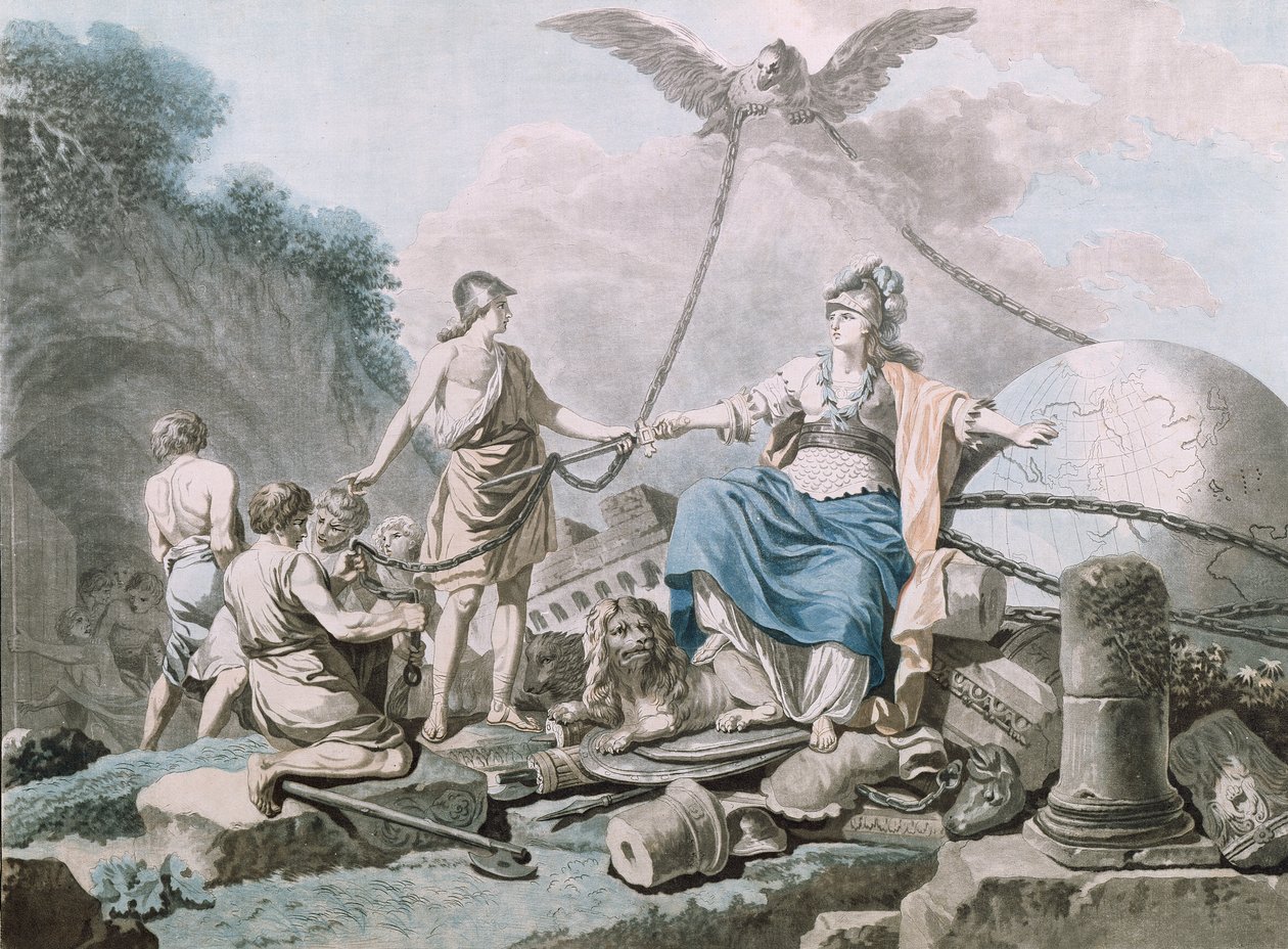 Kölelerin Kurtuluşu Alegorisi by Jean Baptiste Chapuy