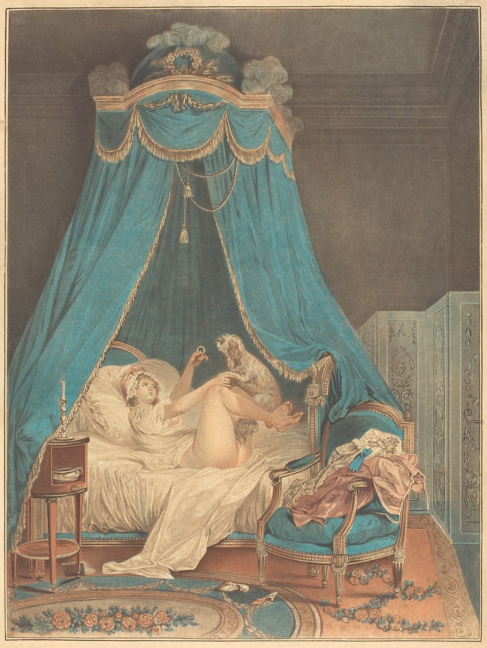 küçük favori by Jean Baptiste Chapuy after Nicolas Lavreince