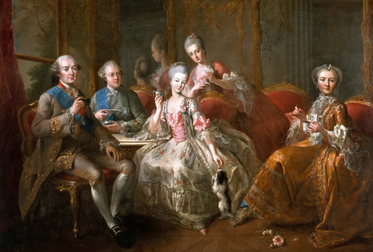 Fincan Çikolata Penthièvre ailesi by Jean Baptiste Charpentier