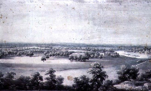 Yazlık Evden Bir Görünüm by Jean Baptiste Claude Chatelain