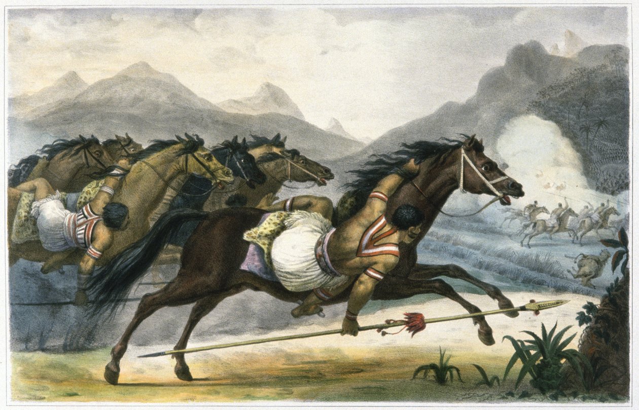Cuangurus Kızılderililerinin Suçlaması by Jean Baptiste Debret