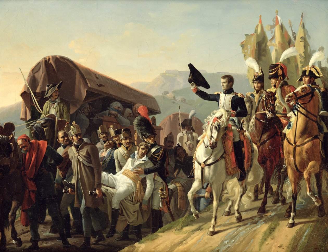 Napolyon (1769-1821) Yaralıların Cesaretine Saygı Gösterir, 1806 by Jean Baptiste Debret