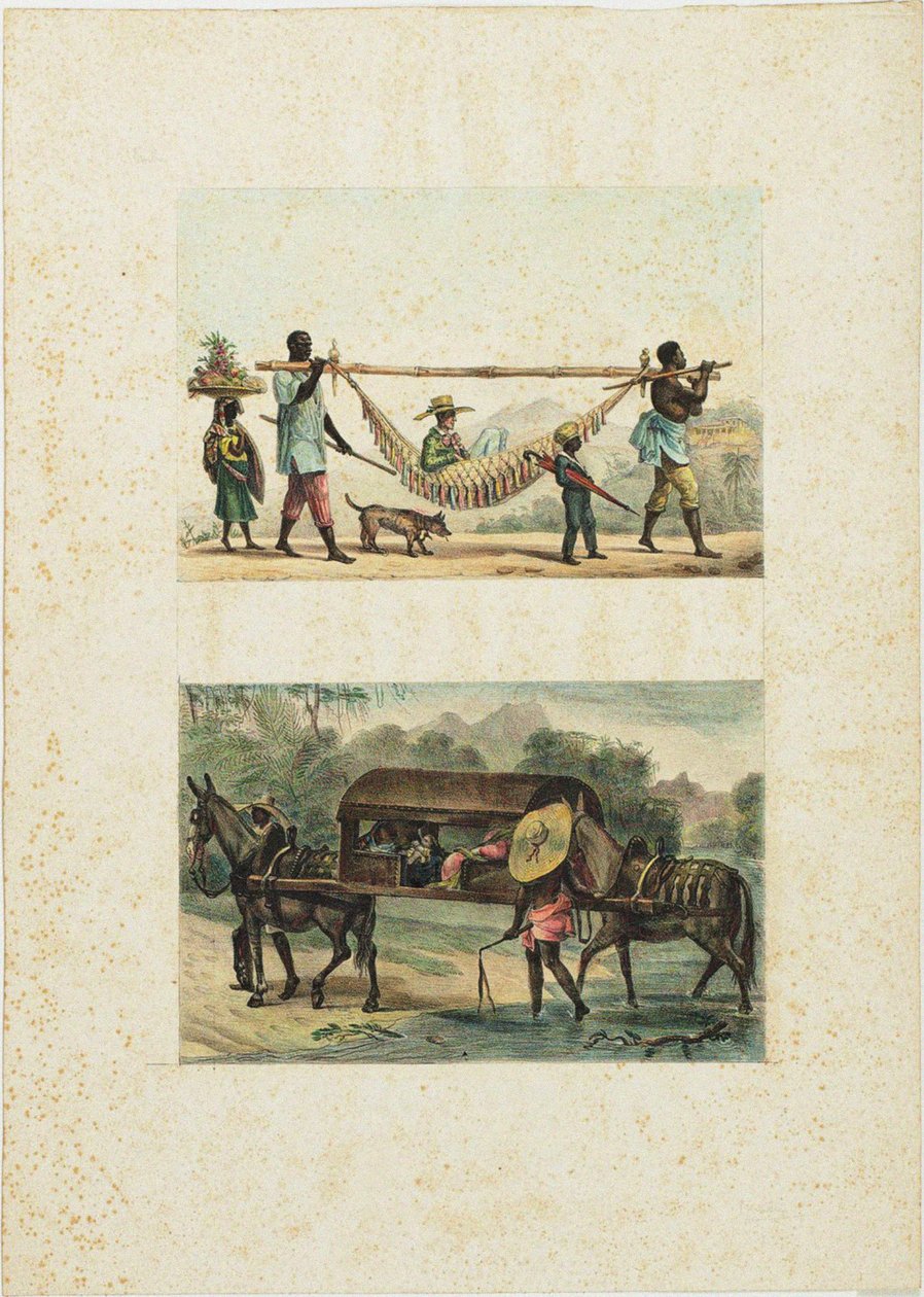Bir çakra sahibinin şehrine dönüş, 1835. by Jean Baptiste Debret