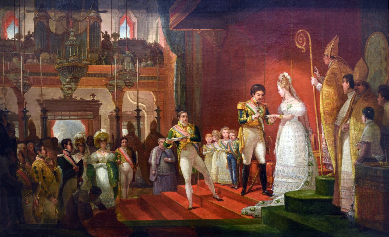 İkinci evlilik de S.M.I. D. Pedro ben by Jean Baptiste Debret