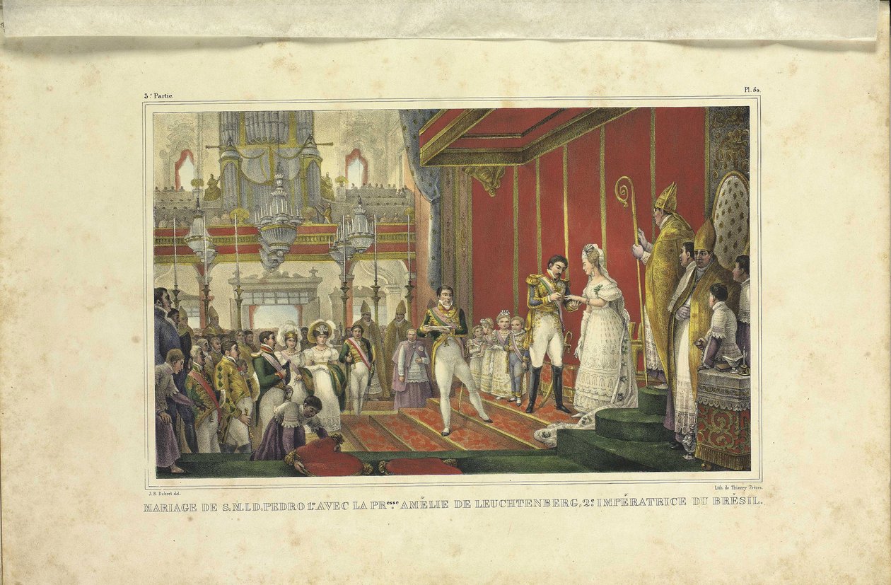 Leuchtenberg Amélie ile Brezilya İmparatoru I. Pedro