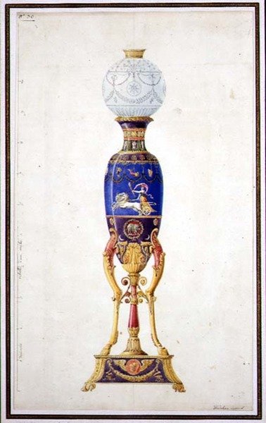 Porselen Lamba Tasarımı by Jean Baptiste Dedeban