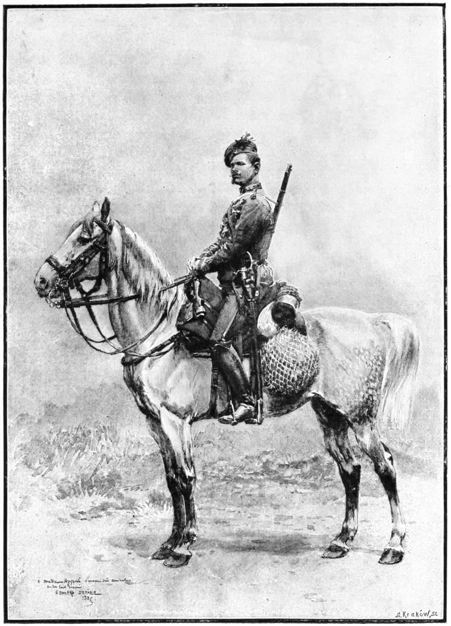 Muhafızın bir bekçisi, Rusya, 1892. by Jean Baptiste Edouard Detaille