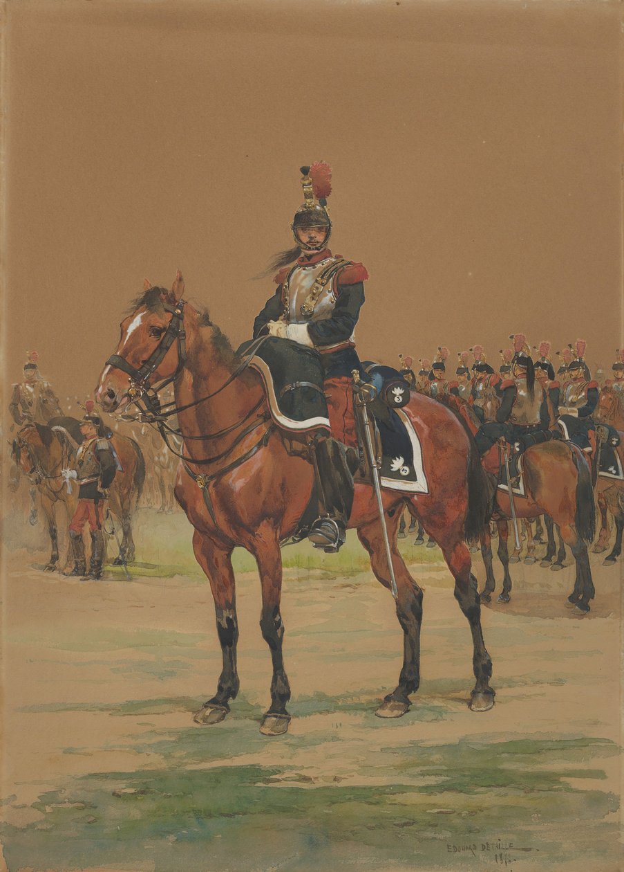 Fransız Zırhlısı, 1872. by Jean Baptiste Edouard Detaille