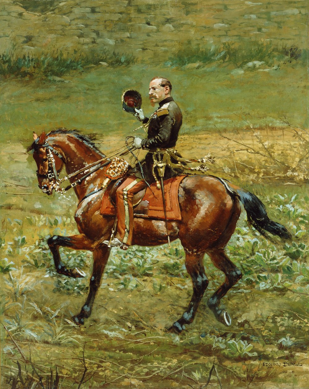 General Bourbaki, 1883 ve 1908 by Jean Baptiste Edouard Detaille