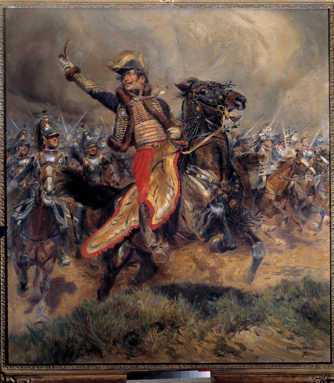 Napolyon Savaşı: “” Lasalle'den General Antoine Charles Earl'ün (1775-1809) son yazısı, 6 Temmuz'da Wagram'da öldürüldü by Jean Baptiste Edouard Detaille