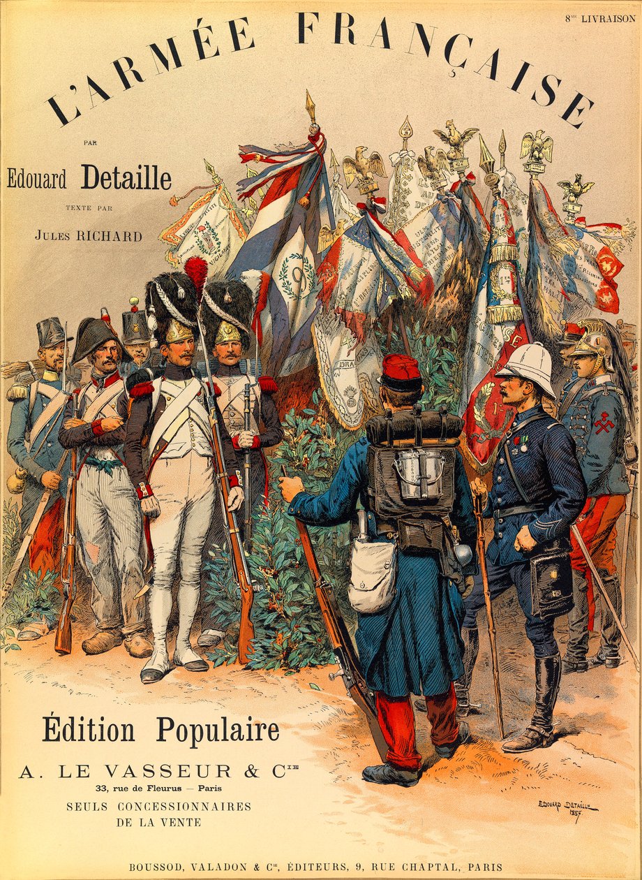 Edouard Detaille (1848-1912) tarafından gösterilen Kaptan Jules Richard tarafından Fransız Armee