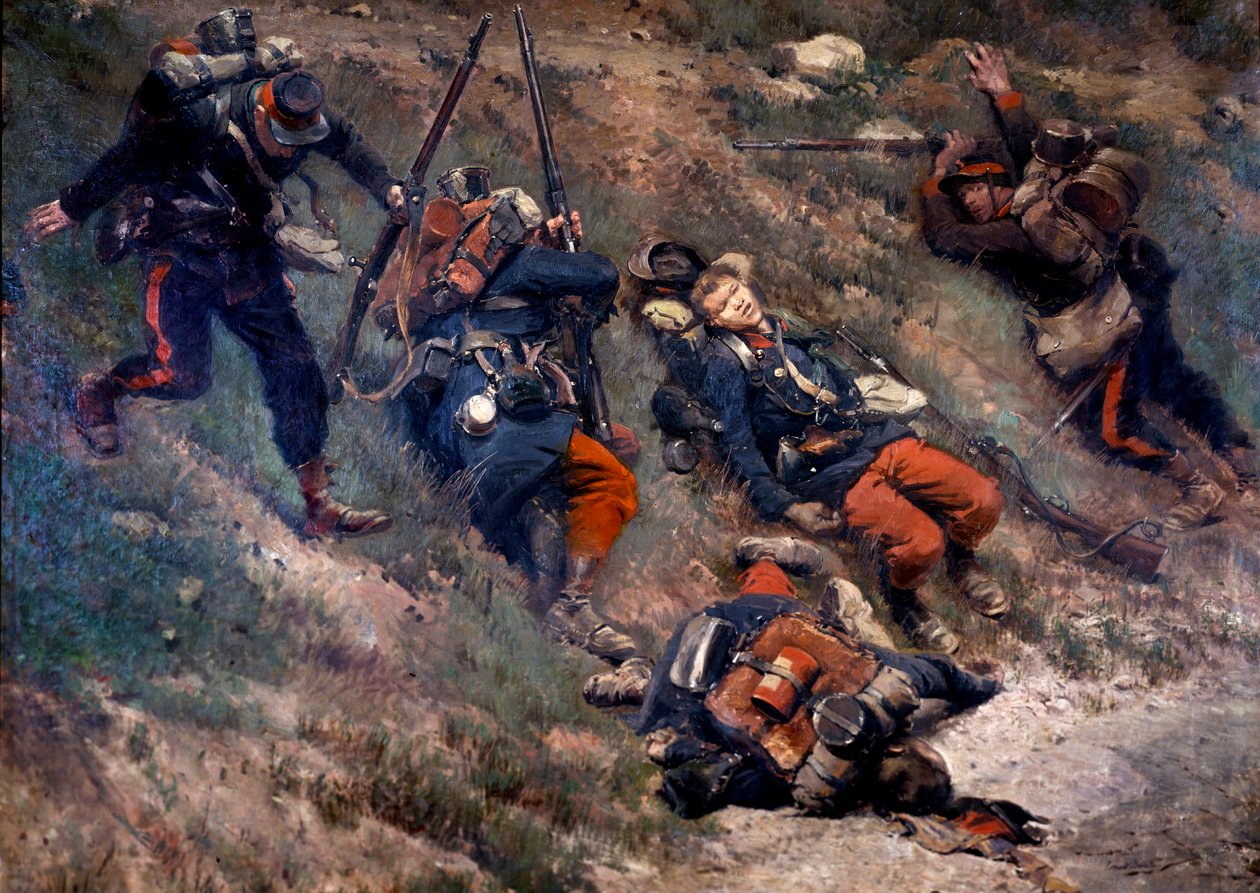 1870 Savaşı: “” Champigny Savaşı, 30/11/1870”” Tablosu Edouard Detaille by Jean Baptiste Edouard Detaille