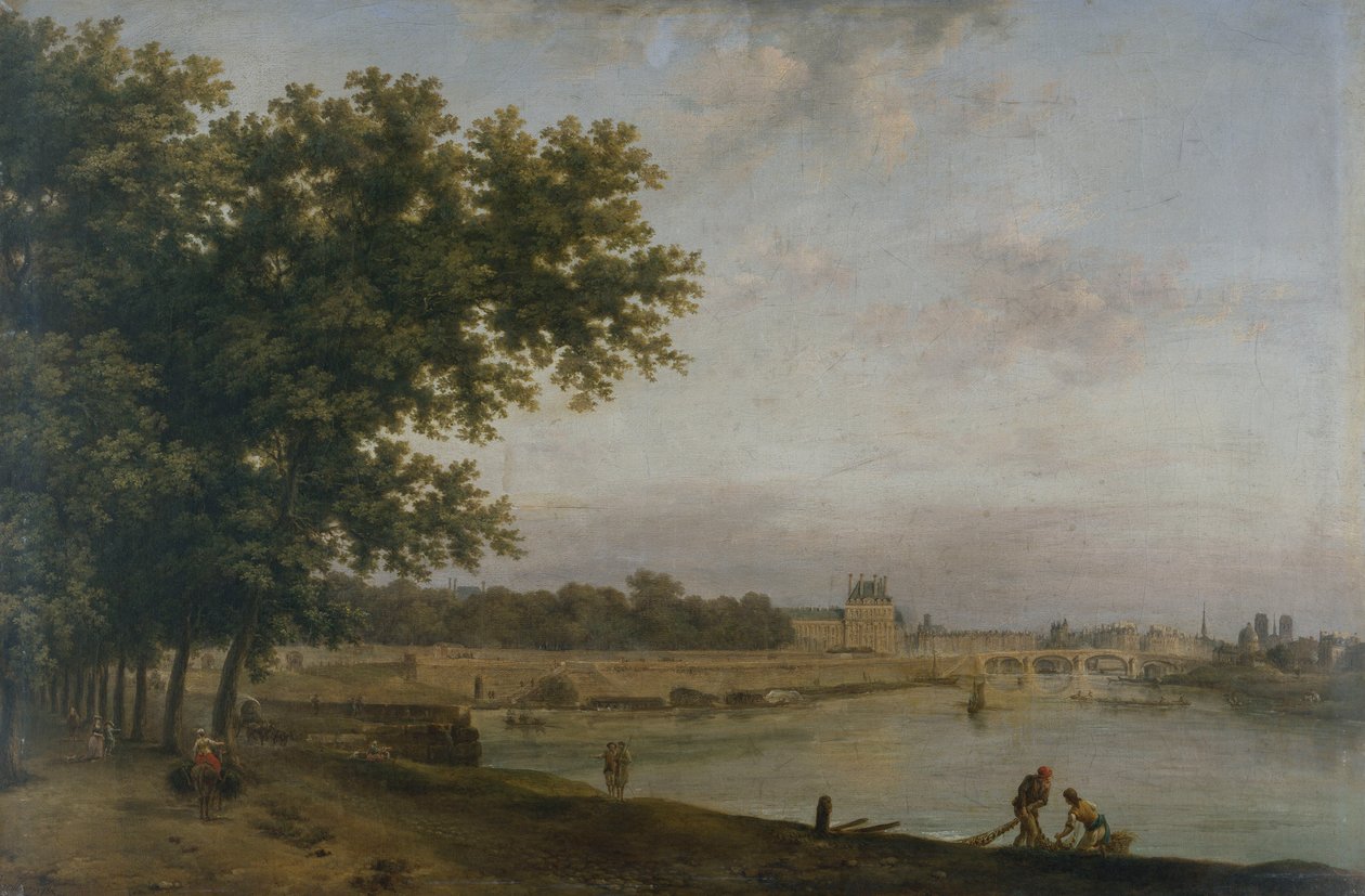 Tuileries ve Pont Royal by Jean Baptiste Genillion