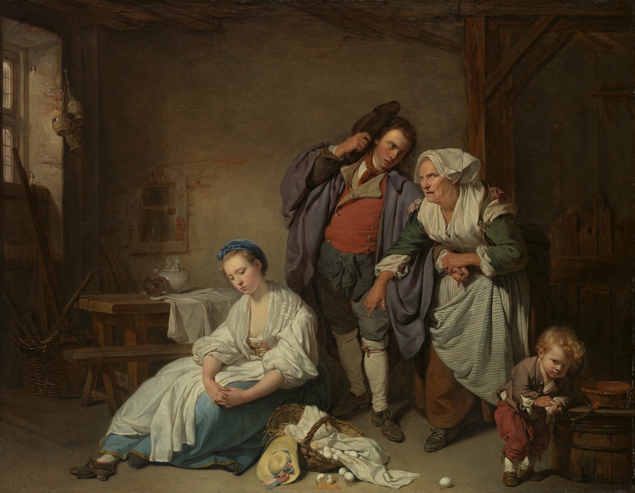 Kırık Yumurtalar, 1756 by Jean Baptiste Greuze