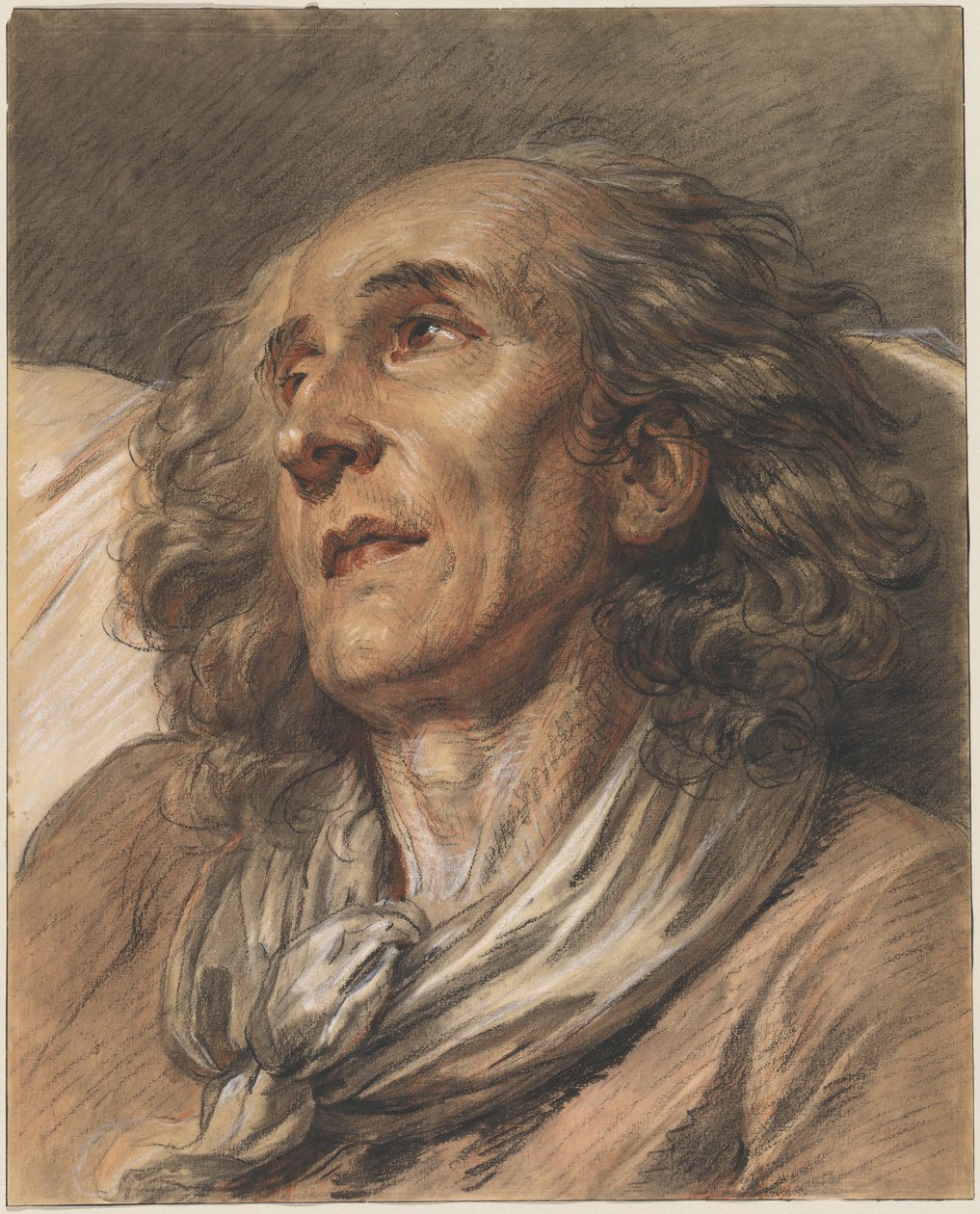 Yaşlı Bir Adamın Büstü by Jean Baptiste Greuze