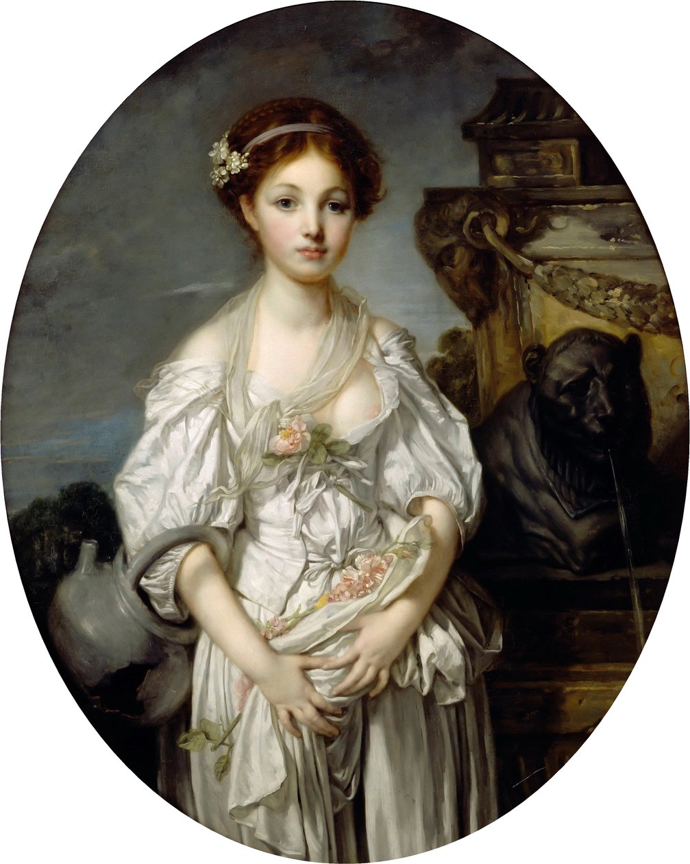 kırık sürahi by Jean Baptiste Greuze