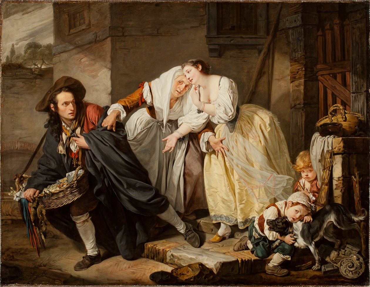 Napoliten Jest, 1757 by Jean Baptiste Greuze