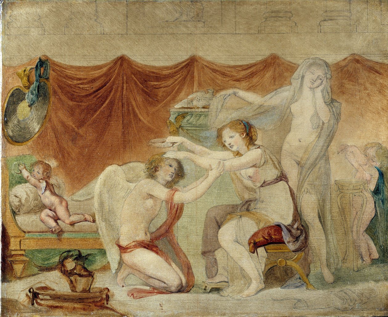 Aşkı taçlandıran ruh by Jean Baptiste Greuze