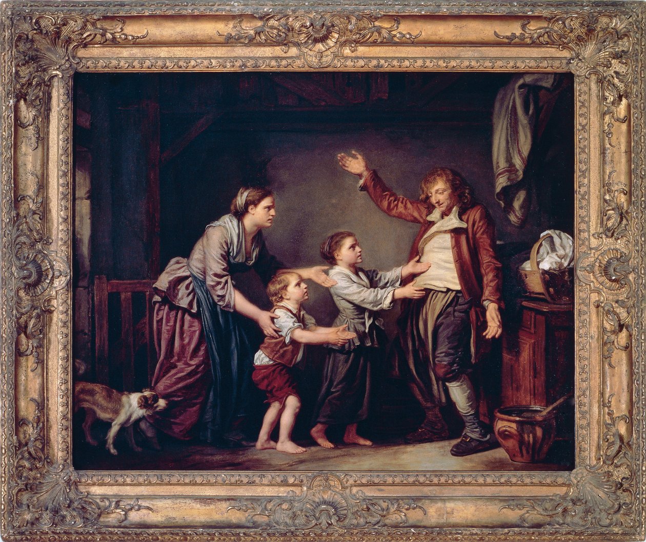 Sarhoşun Dönüşü, Jean-Baptiste Greuze (1725-1805) by Jean Baptiste Greuze