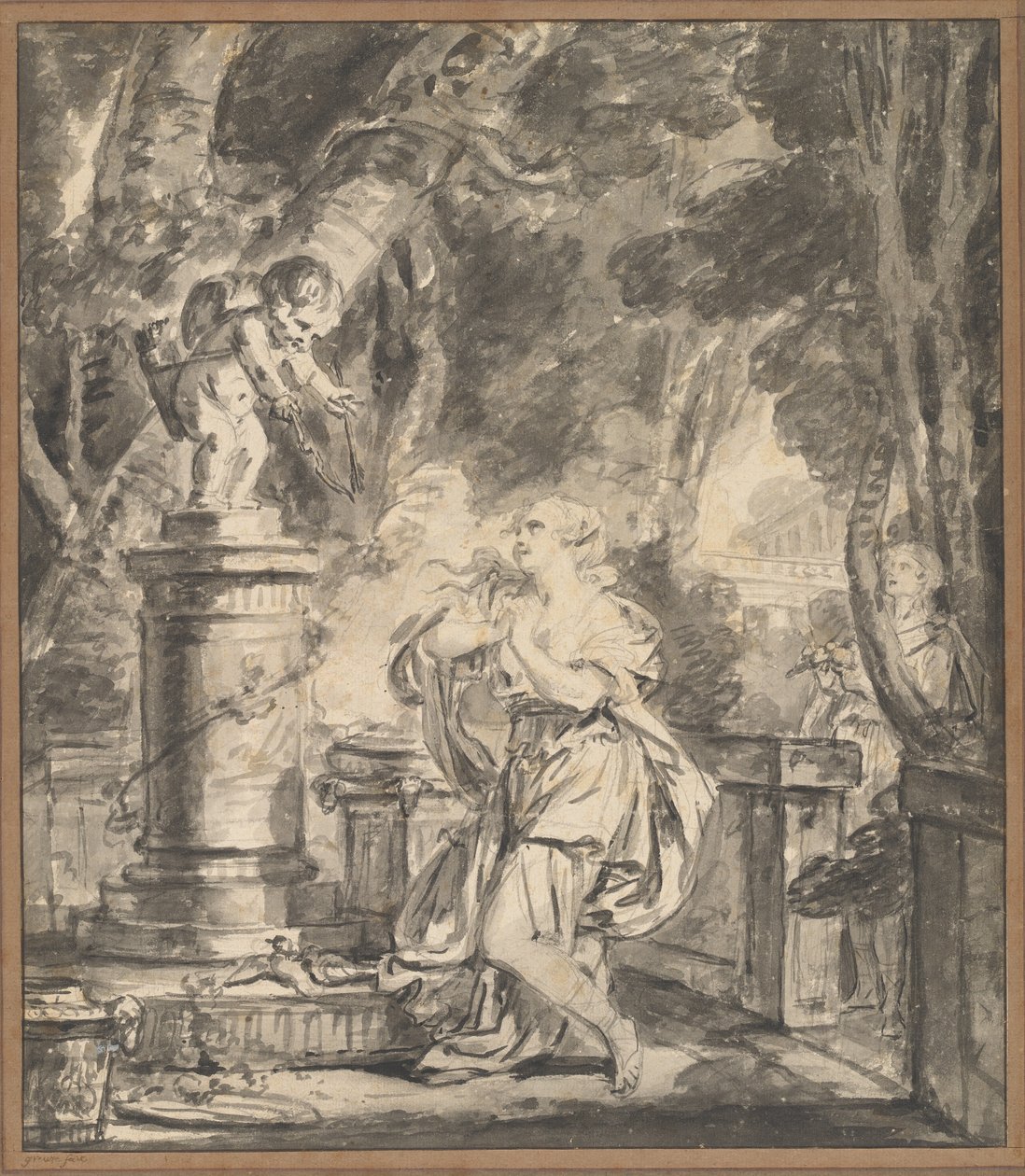 Aşk için fedakarlık by Jean Baptiste Greuze