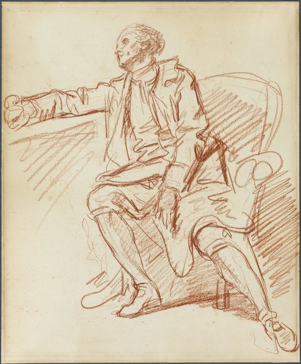oturan beyefendi by Jean Baptiste Greuze