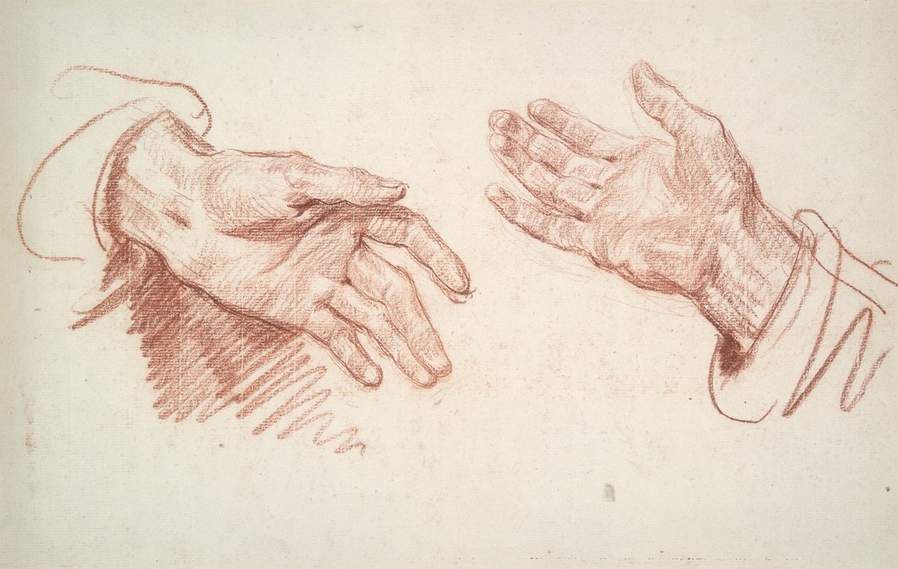 2 El Çalışması by Jean Baptiste Greuze