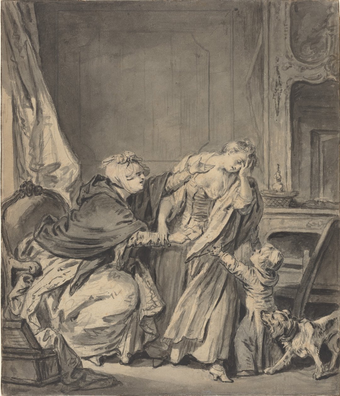 kızgın anne by Jean Baptiste Greuze
