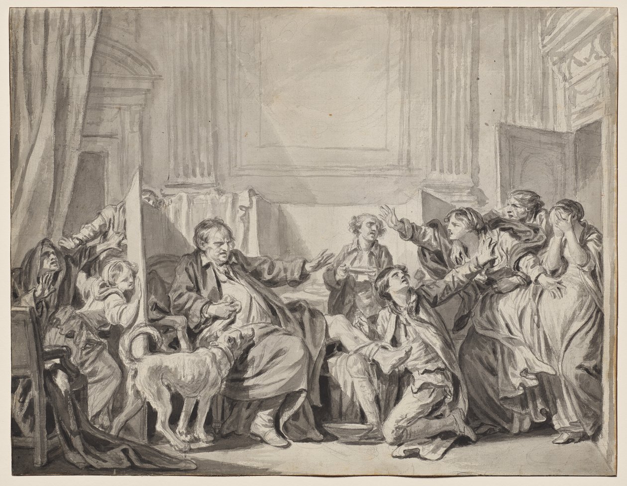 Suçlu ve Pişman Kızı by Jean Baptiste Greuze