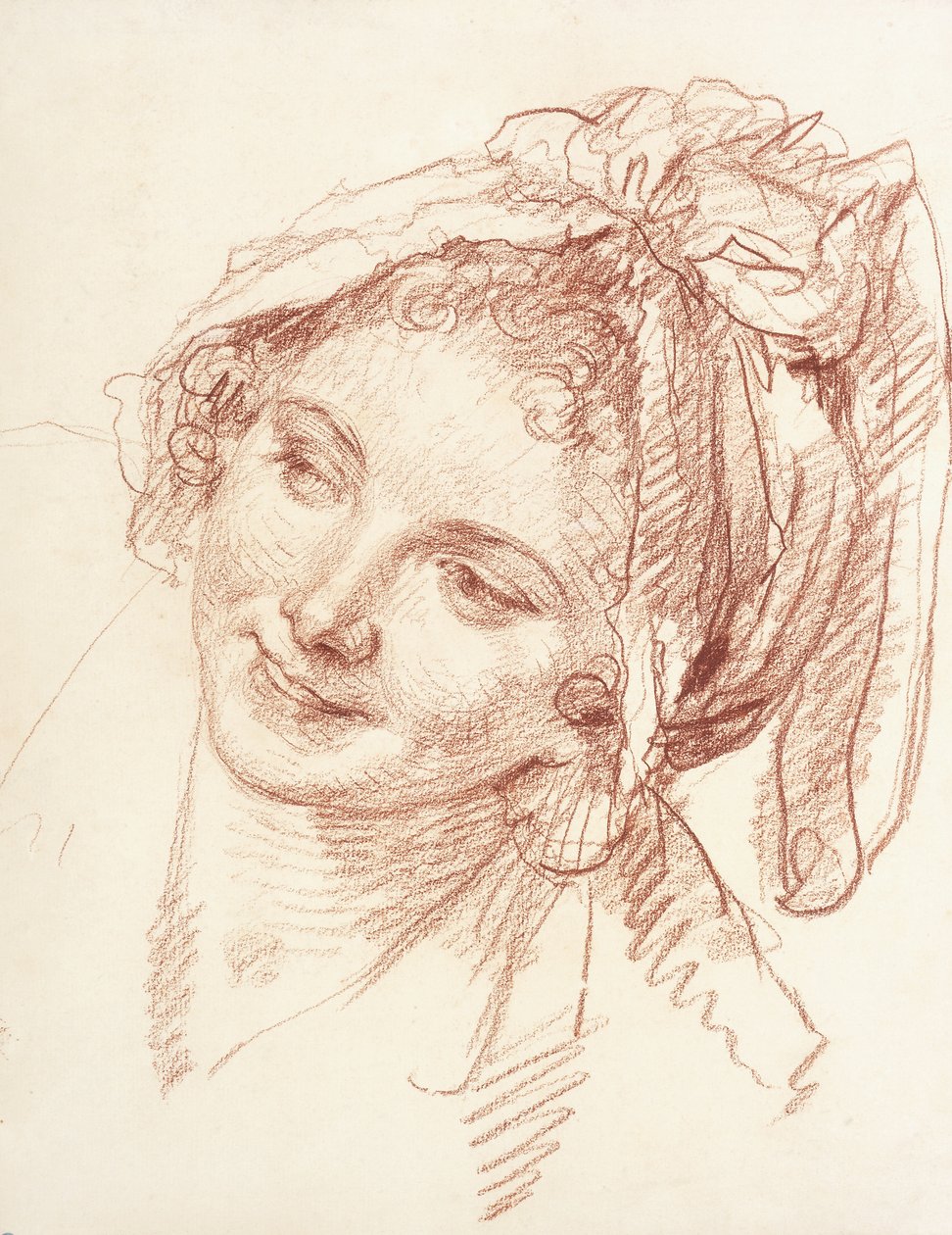 Sola Eğik Bir Genç Kızın Başı, by Jean Baptiste Greuze