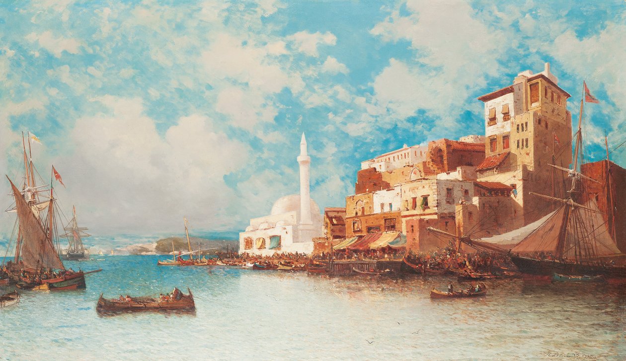 Doğu Limanı, 1871 by Jean Baptiste Henri Durand Brager