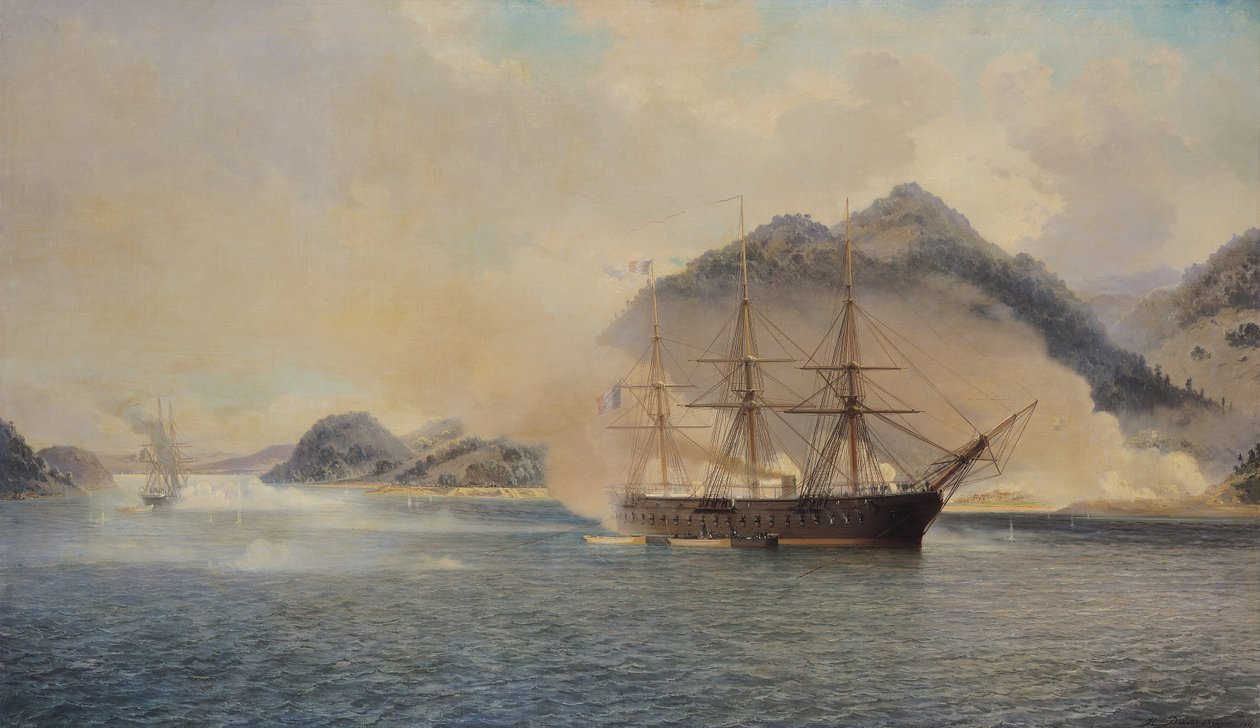 Shimonoseki Boğazı Deniz Savaşı, 20 Temmuz 1863, 1865 by Jean Baptiste Henri Durand Brager