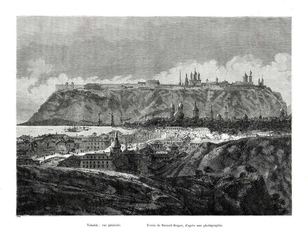 Tobolsk, Sibirya, Rusya, 1886 by Jean Baptiste Henri Durand Brager