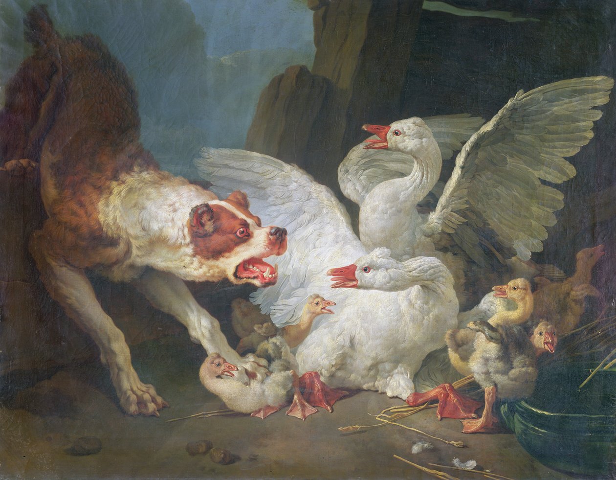 Kazlara Saldıran Köpek, 1769 by Jean Baptiste Huet