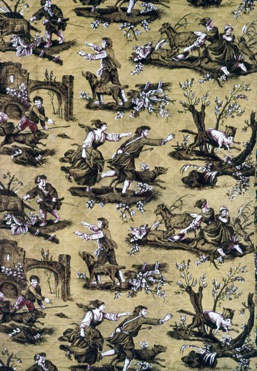 Au Loup! (Tefrişat Kumaşı) by Jean Baptiste Huet