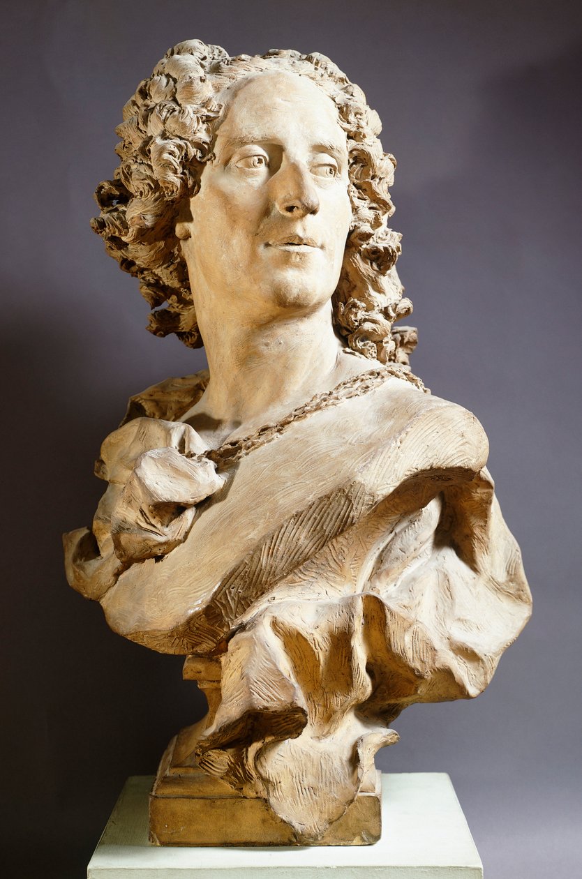 Noel Nicolas Coypel, Jean Baptiste Lemoyne (1704-1778), pişmiş toprak büst by Jean Baptiste II Lemoyne