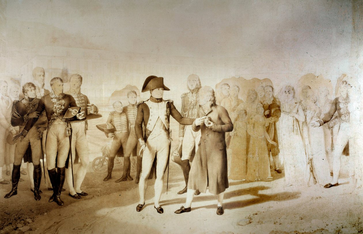 İmparator I. Napolyon (1769-1821) ve Impress Josephine de Beauharnais, 20/06/1806 tarihinde Monsieur Oberkampf