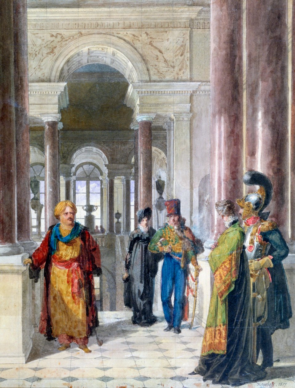 Müzeyi Keşfetmek, 1817 by Jean Baptiste Isabey