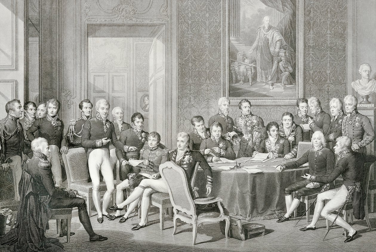 1814-1815 Viyana Kongresine katılanlar by Jean Baptiste Isabey
