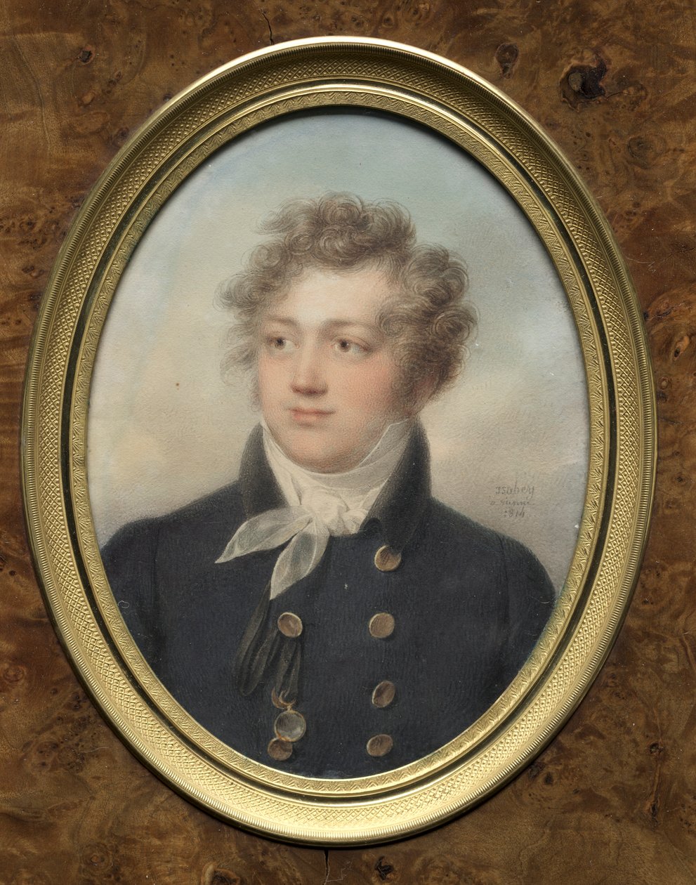Bir Adamın Portresi, muhtemelen I. Aleksandr, Rusya İmparatoru, 1814. by Jean Baptiste Isabey