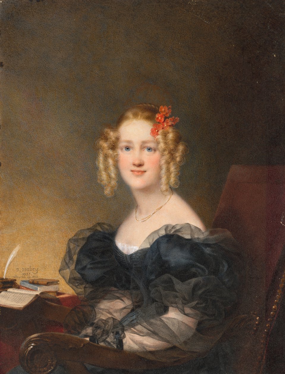 Bir Kadının Portresi by Jean Baptiste Isabey