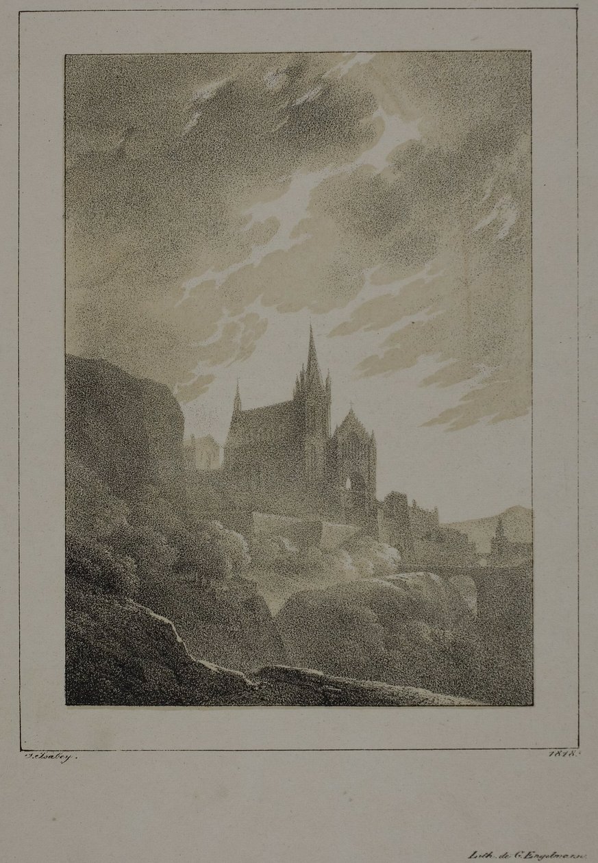 Kilise Görünümü by Jean Baptiste Isabey
