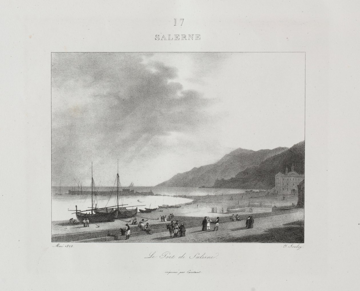 1822'de İtalya'ya Yolculuk by Jean Baptiste Isabey