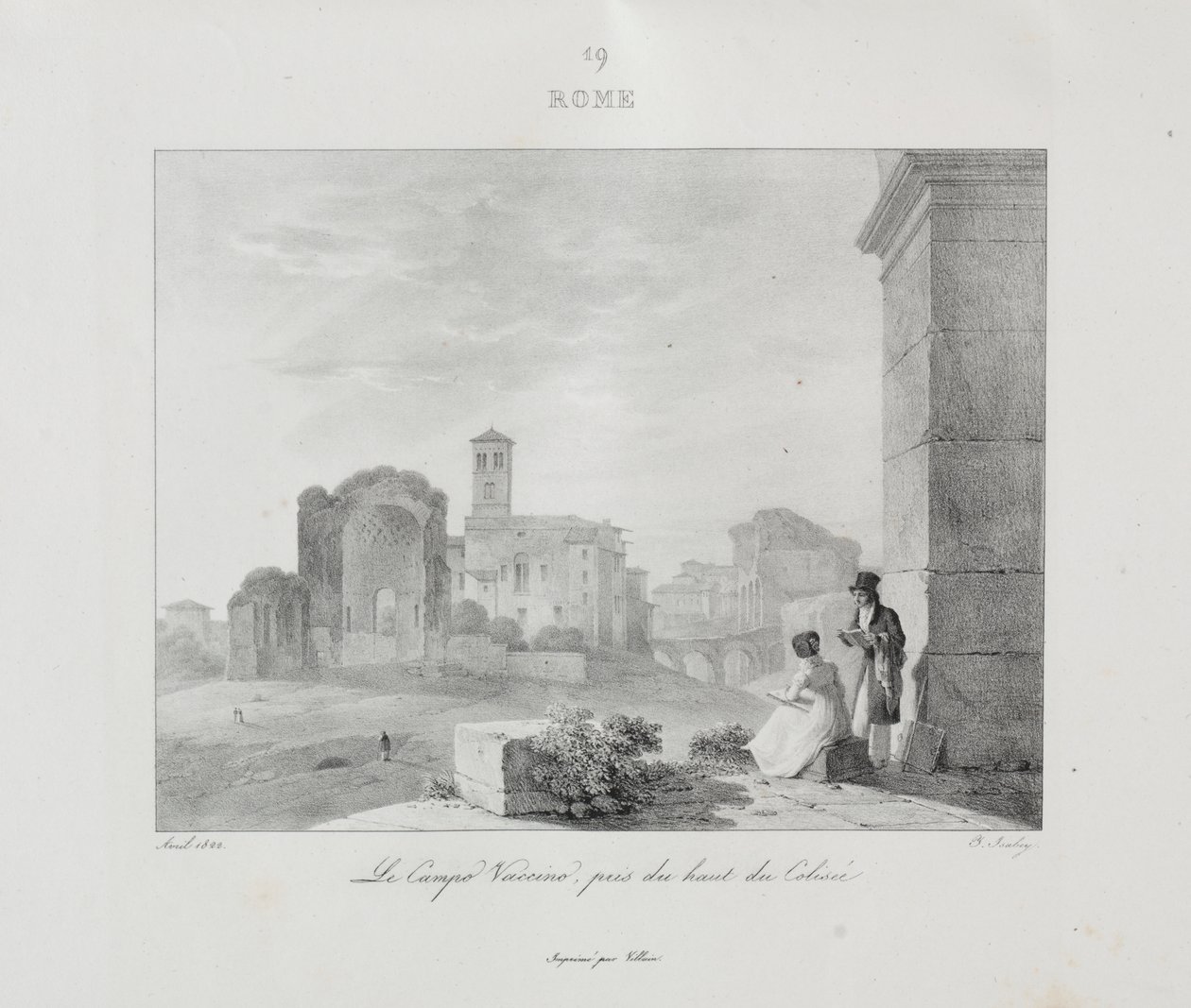 1822'de İtalya'ya Yolculuk by Jean Baptiste Isabey