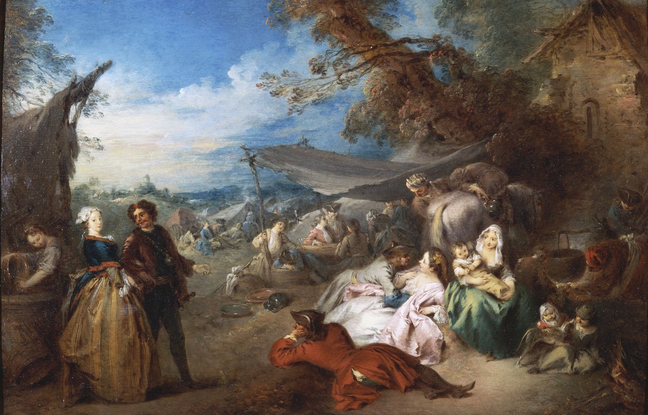 Barış Denilen Birliklerin Durdurulması by Jean Baptiste Joseph Pater