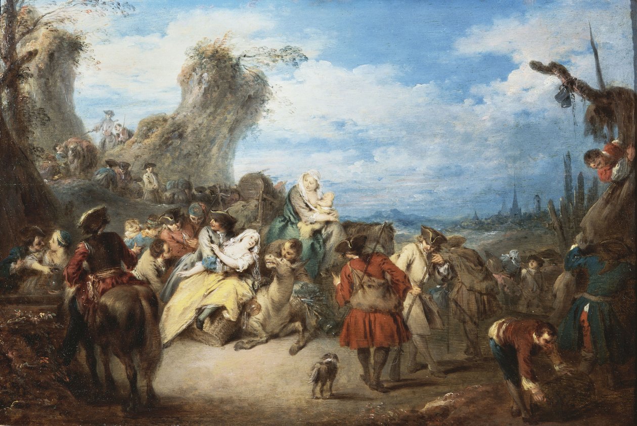 Savaş Denilen Birliklerin Yürüyüşü by Jean Baptiste Joseph Pater