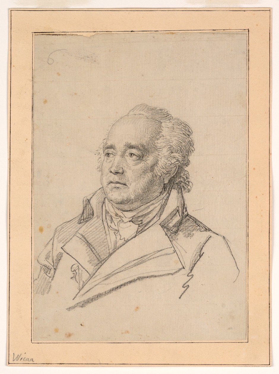 Bir Adamın Portresi, Giuseppe Valadier by Jean Baptiste Joseph Wicar