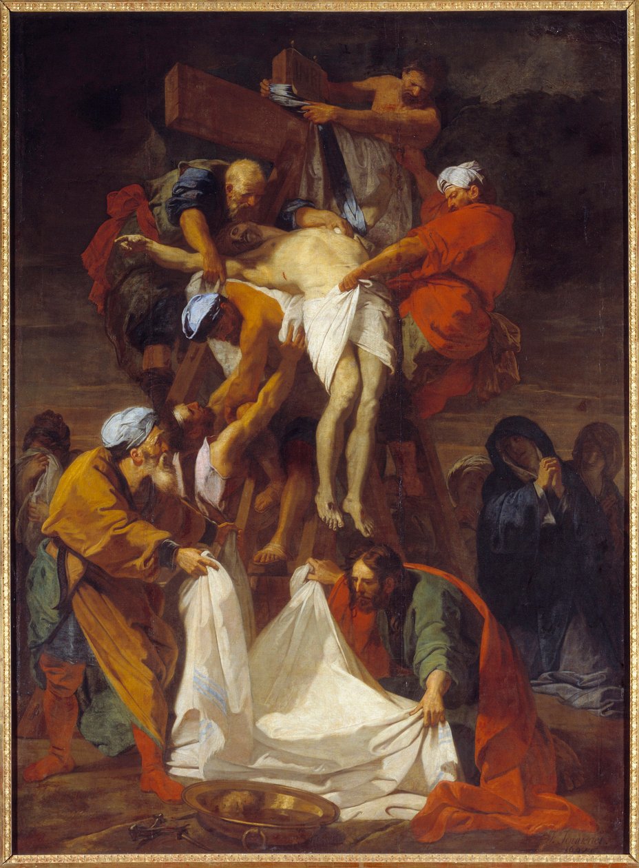 Haç Resmin İnişi Jean Jouvenet (1644-1717) 1697 Güneş. 4,24x3,12 m by Jean Baptiste Jouvenet