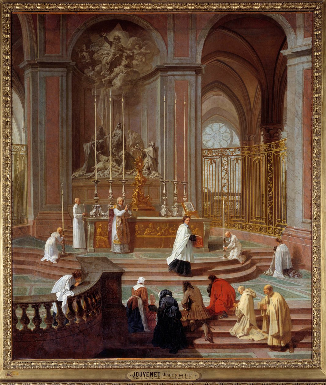 Jean Jouvenet (1644-1717) 1708-1710 Dim. 1,62 x 1,41 m - Canon de La Porte Kütlesi veya Notre-Dame de Paris Sunağı. Jean Jouvenet